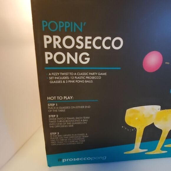 NIB Poppin' Prosecco Pong Game - Picture 3 of 6